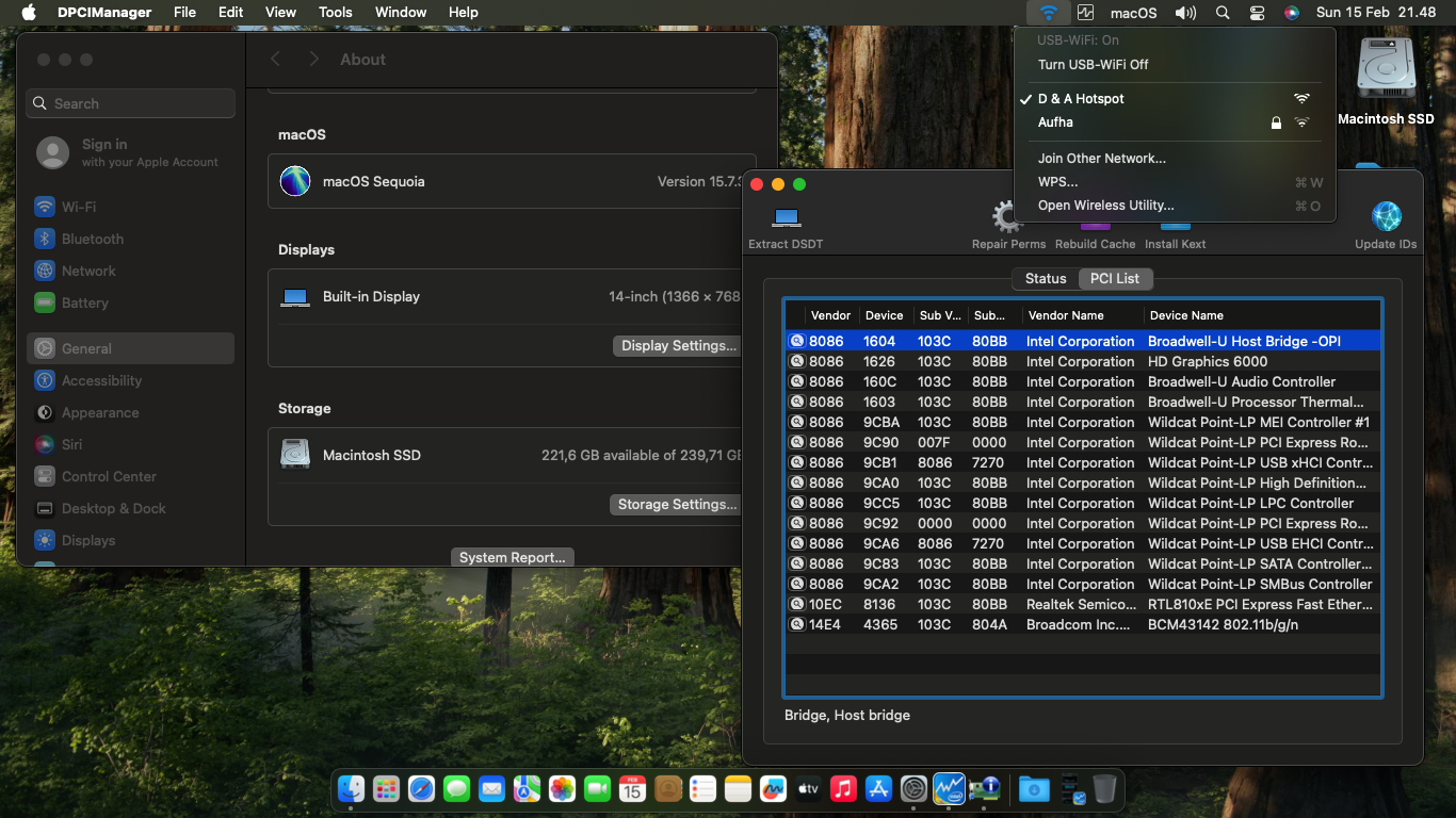 HP 14 AC156TU 2nd [Broadwell   Intel HD 5500 + PS2]   OpenCore 2